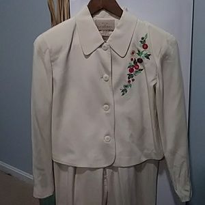 Pat Argenti 100% Silk pantsuit vintage